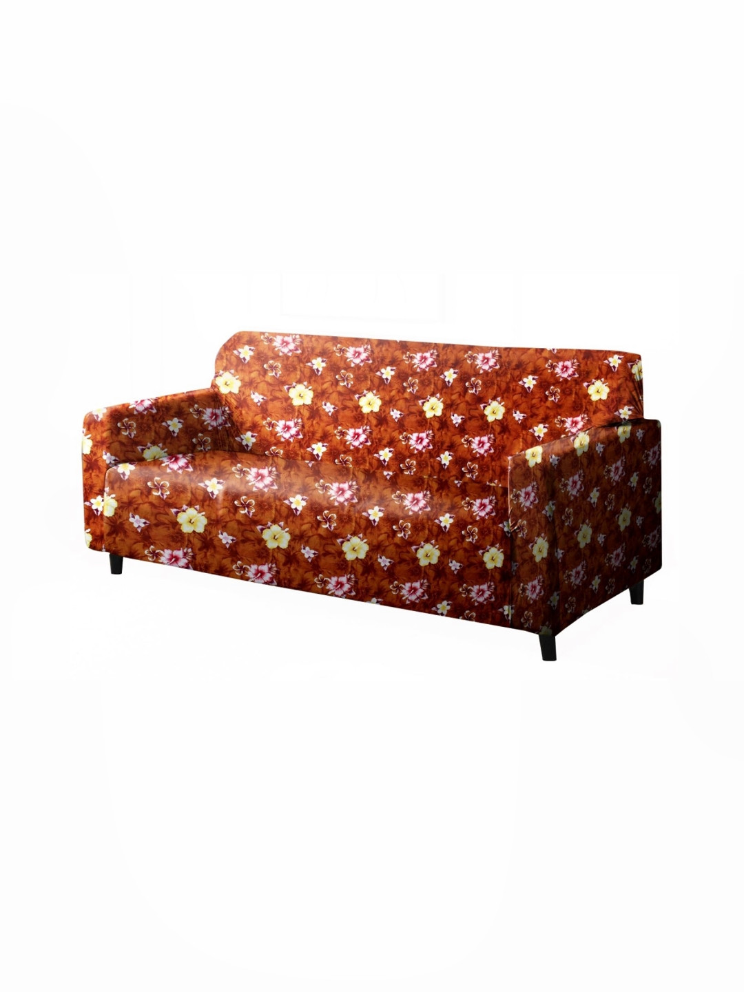 Stylista Orange Sofa Cover With Arms