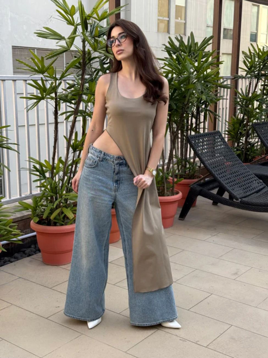 StyleAsh High-Low Longline Top