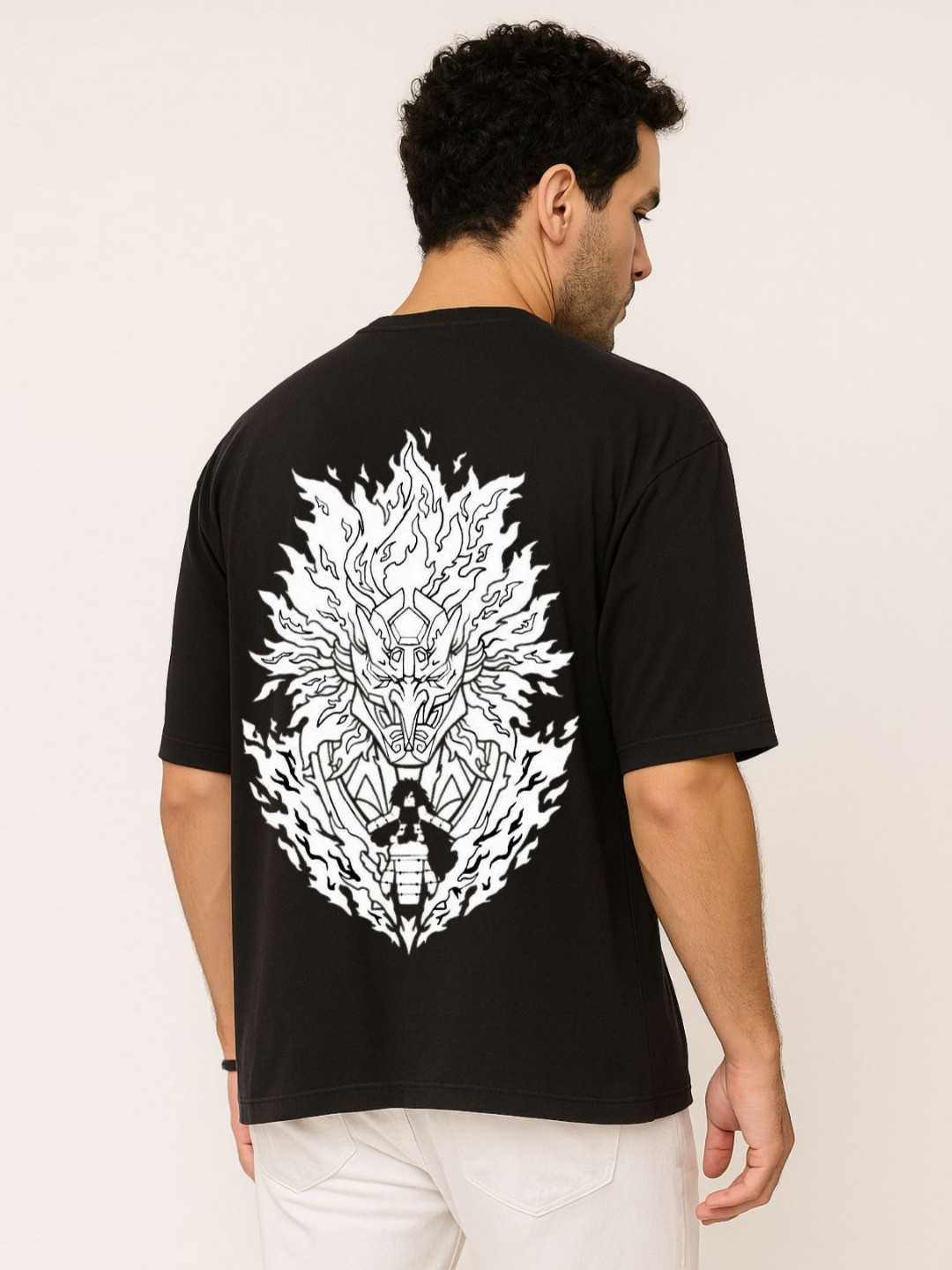 Be Crazy Men Printed Raw Edge T-shirt