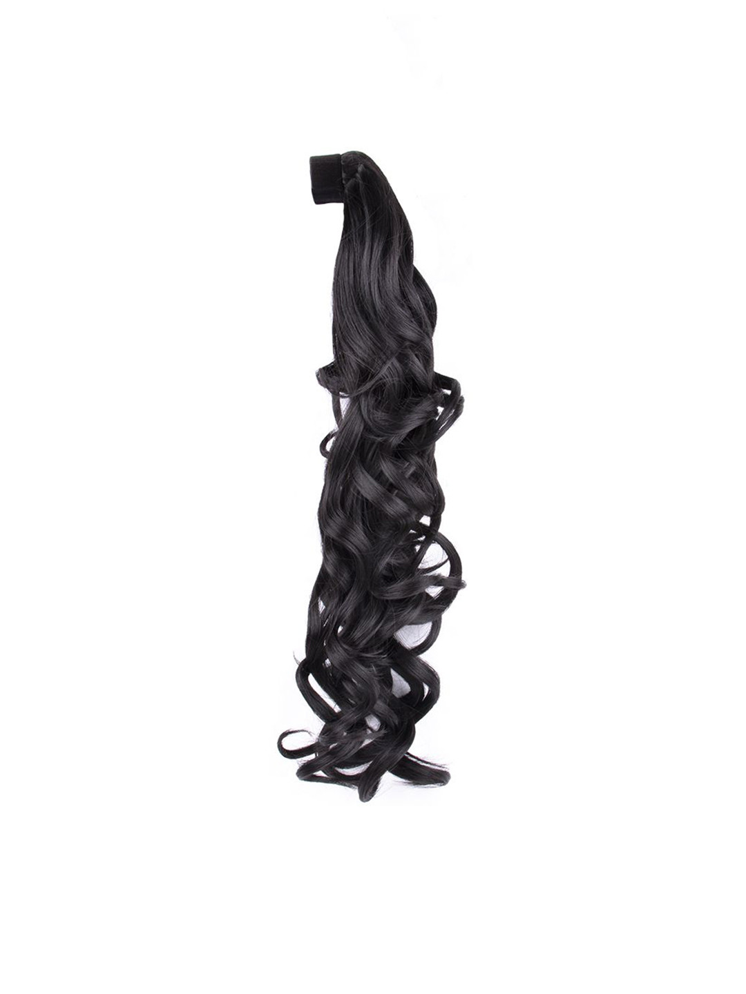 Stasia Street Tape In Curly Ponytail Hair Extension- Natural Black- 20 Inch
