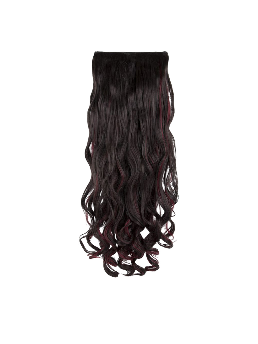Stasia Street Clip-In Wavy Hair Extension - Burgundy - 30 Inch