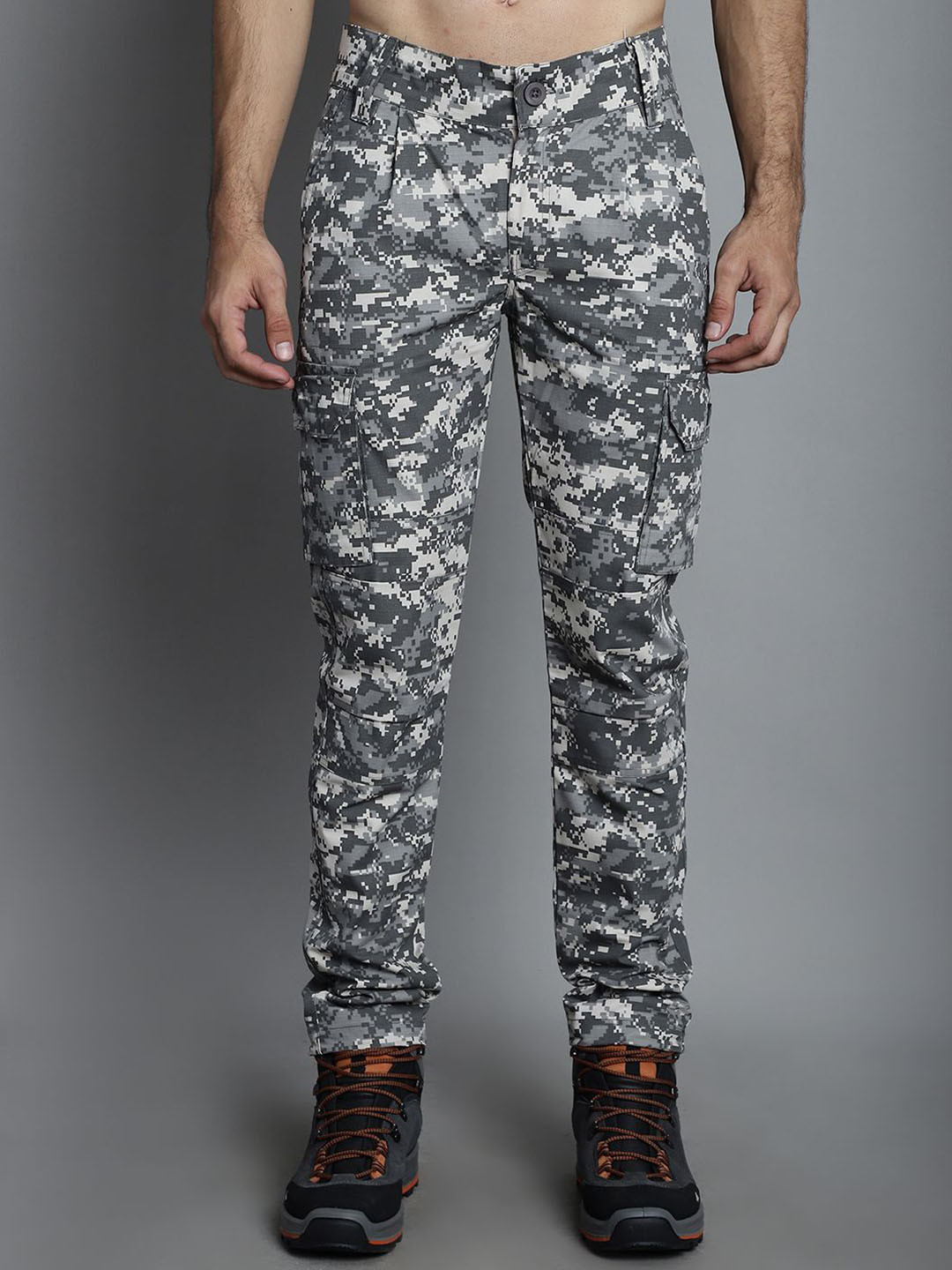 MOUNTMILLER Men's Camouflage Printed Army Ripstop Tactical Cargo Pant