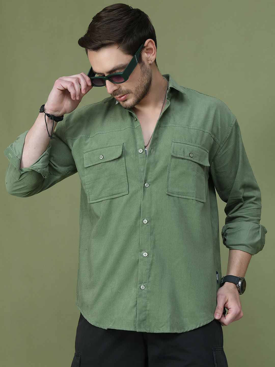 The Roadster Lifestyle Co Classic Corduroy Casual Shirt