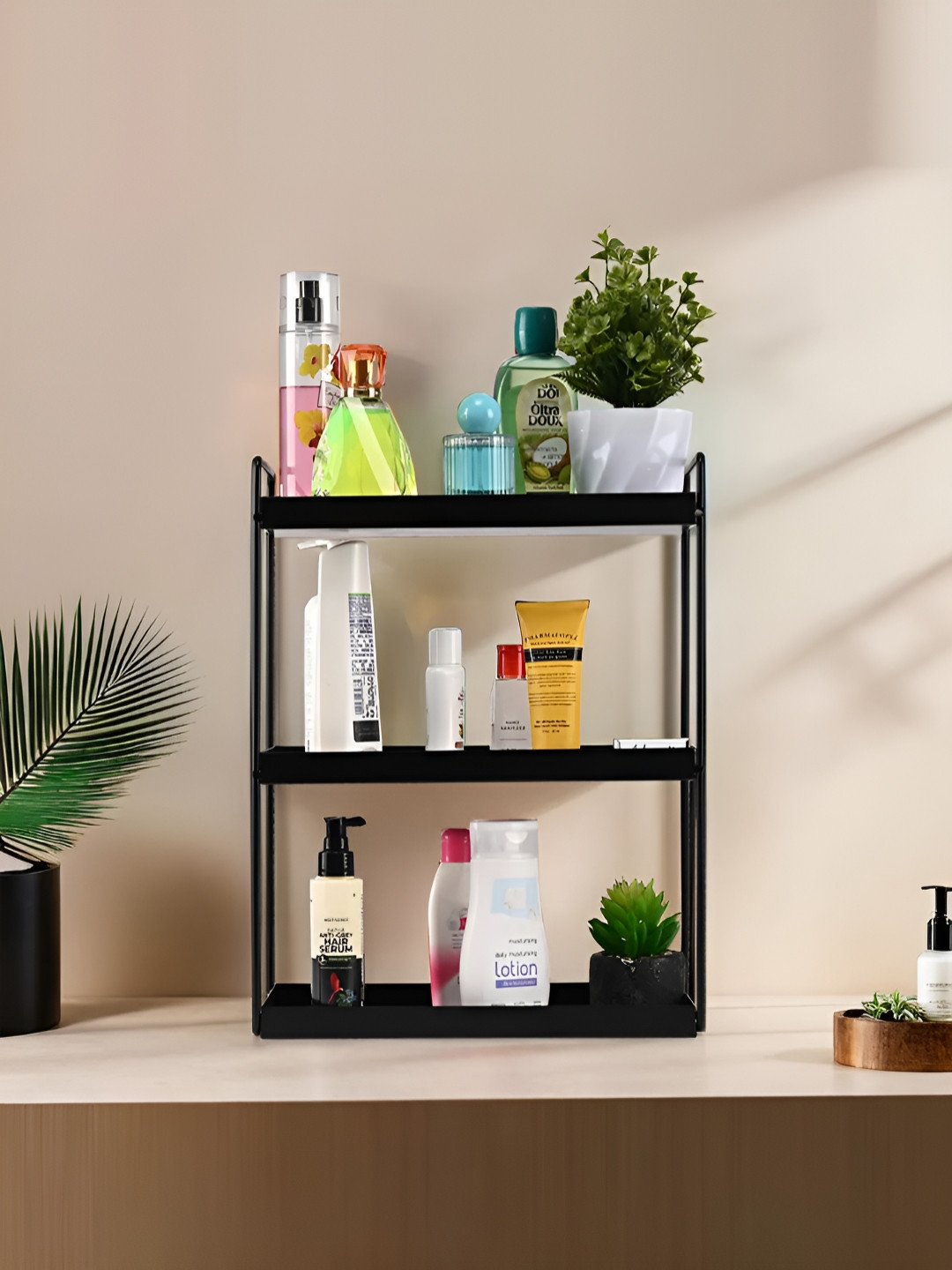 Myntra Elegant Homes Black 3-Tier Multi-Utility Organiser