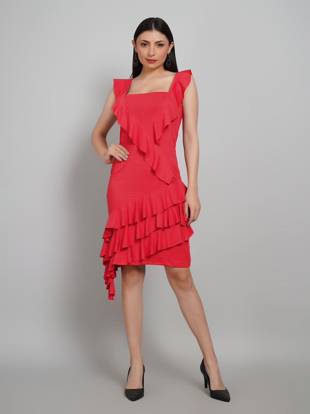 Gora Glama Women Solid Sheath Dresses