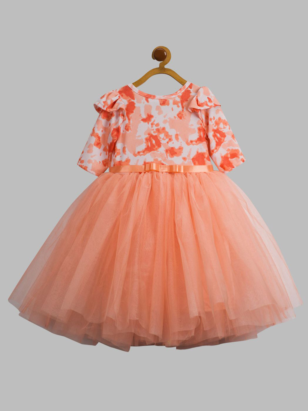 Toy Balloon kids Girls Tie and Dye Fit & Flare Dress