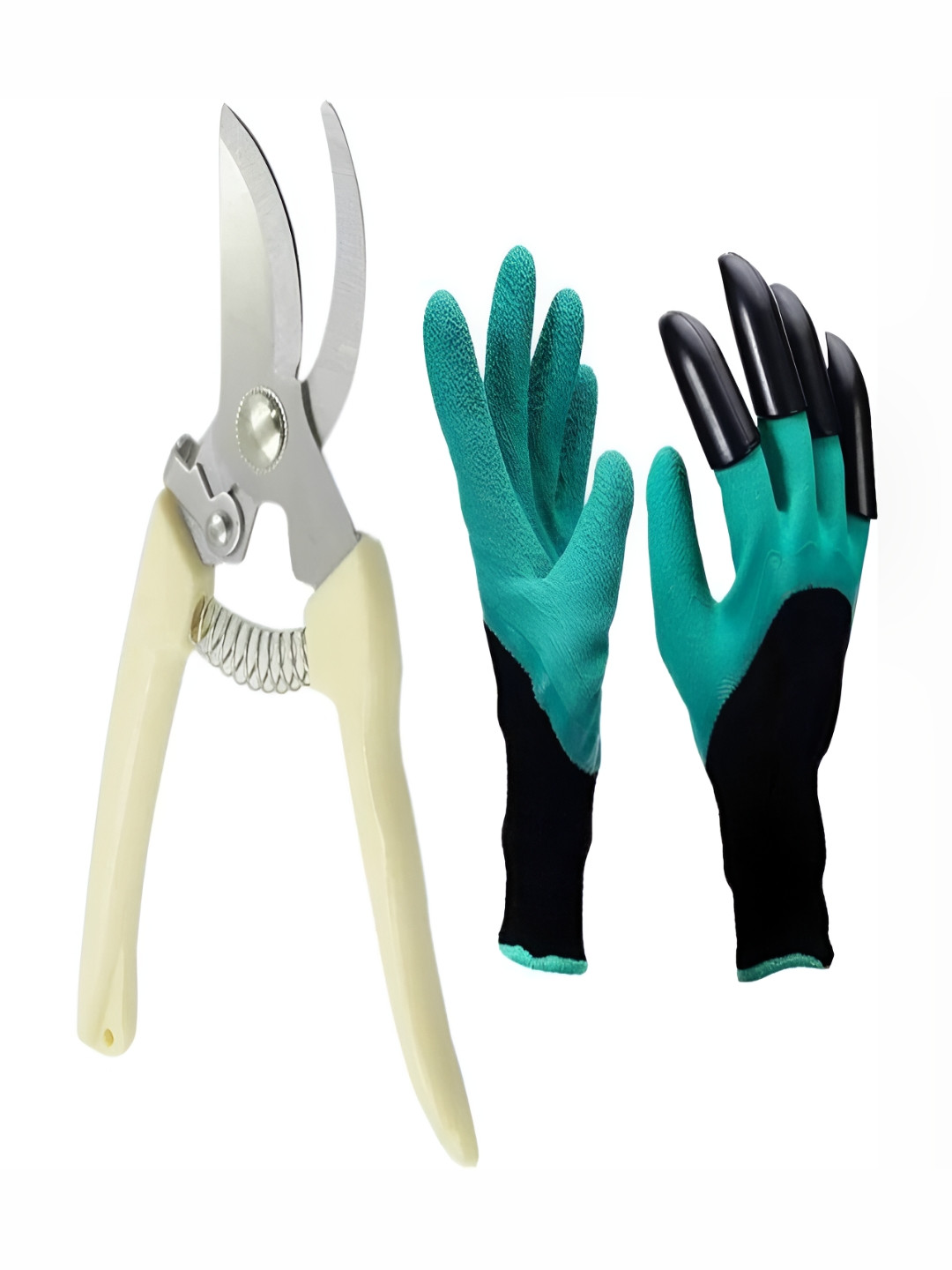 DeoDap 3-Pcs Blue & Black Garden Tools
