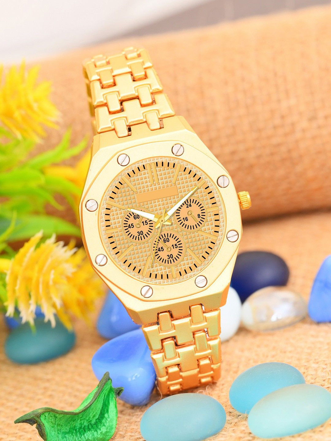 DOUBLERUN Women Dial & Bracelet Style Straps Analogue Multi Function Watch H05NAMT-16