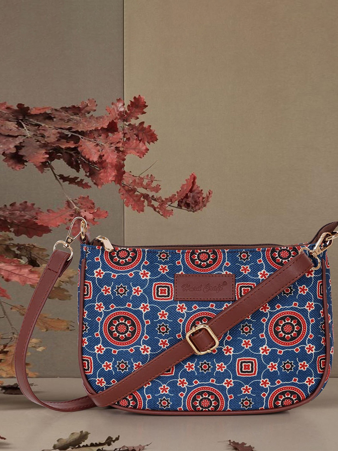 HARD CRAFT Women Floral Structured Sling Bag