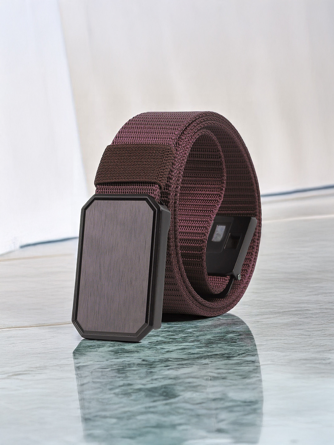 glitchez Women Textured Pull and Twist Wide Belt