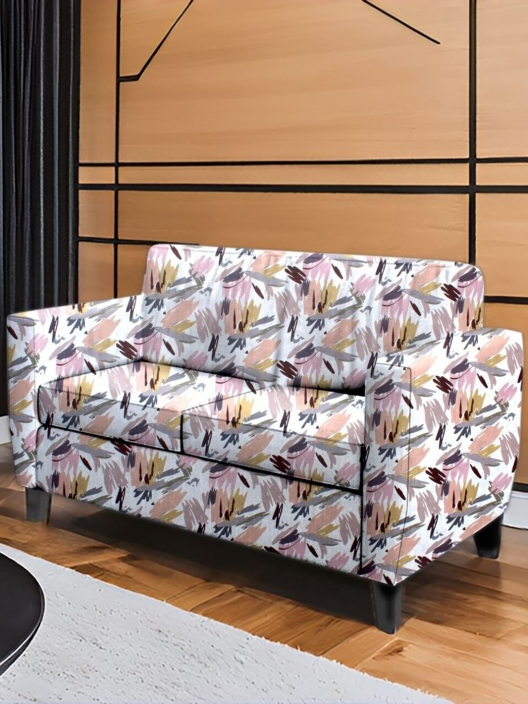 Stylista White Other 1 Piece Sofa Cover With Arms