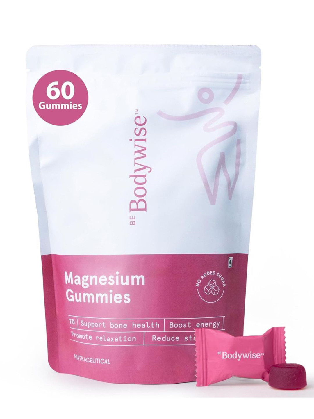 Be Bodywise Magnesium Gummies For Muscle Relaxation & Recovery - 60 Gummies