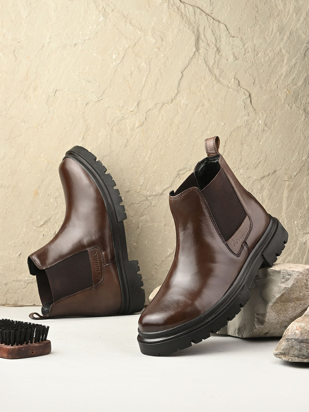 AfroJack Men Korean Leather Chelsea Boots