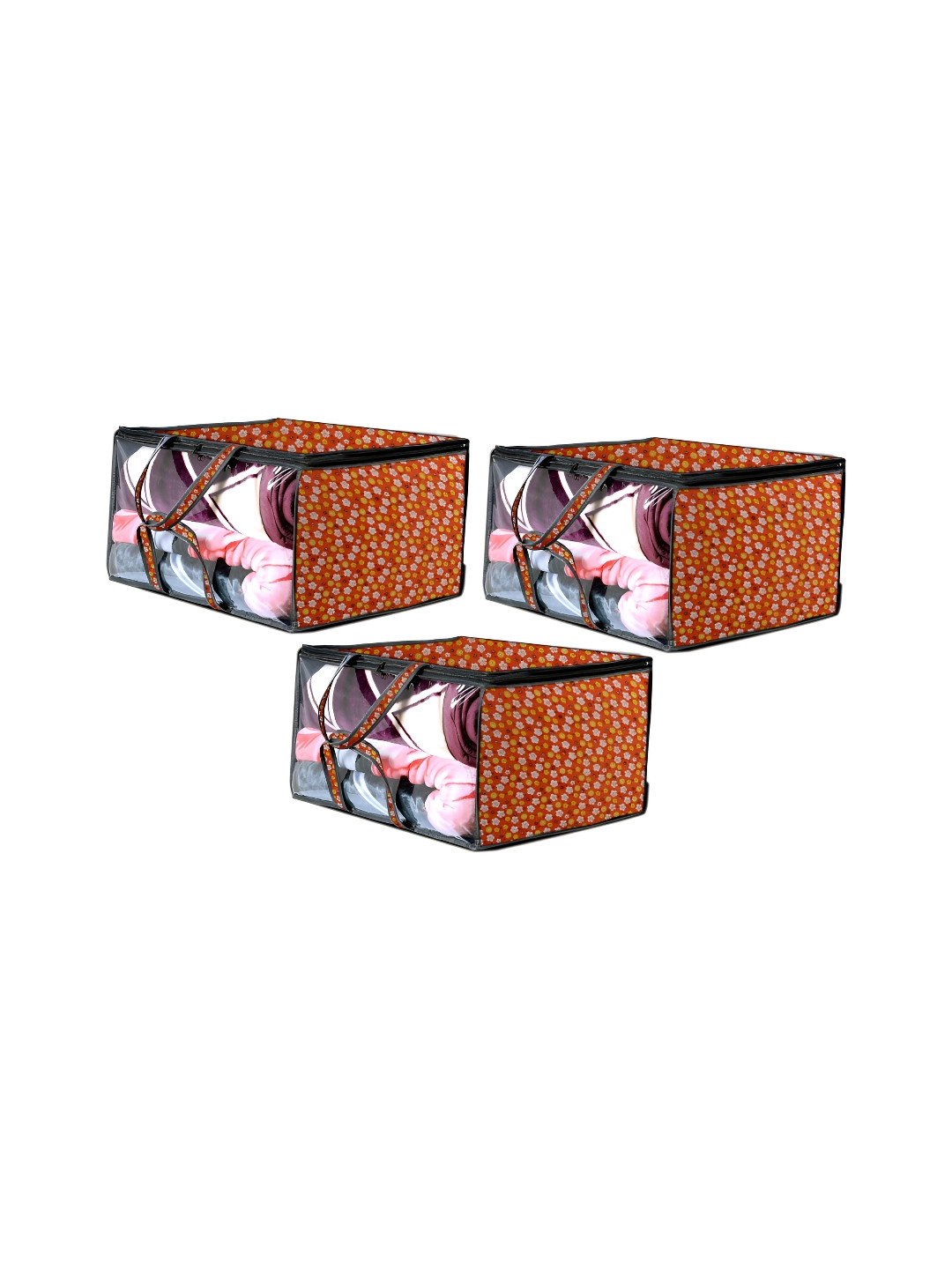 Stylista Orange Set of 3 Water Resistant Core Organisers