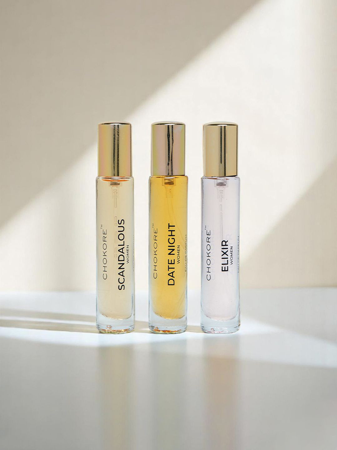 CHOKORECHOKORE Women Set Of 3 Elixir, Scandalous, & Date Night Eau de Parfum - 15 ml Each