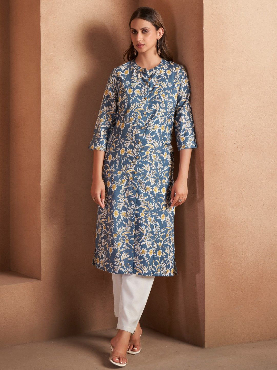 DRESOUL Women Turquoise Kurta