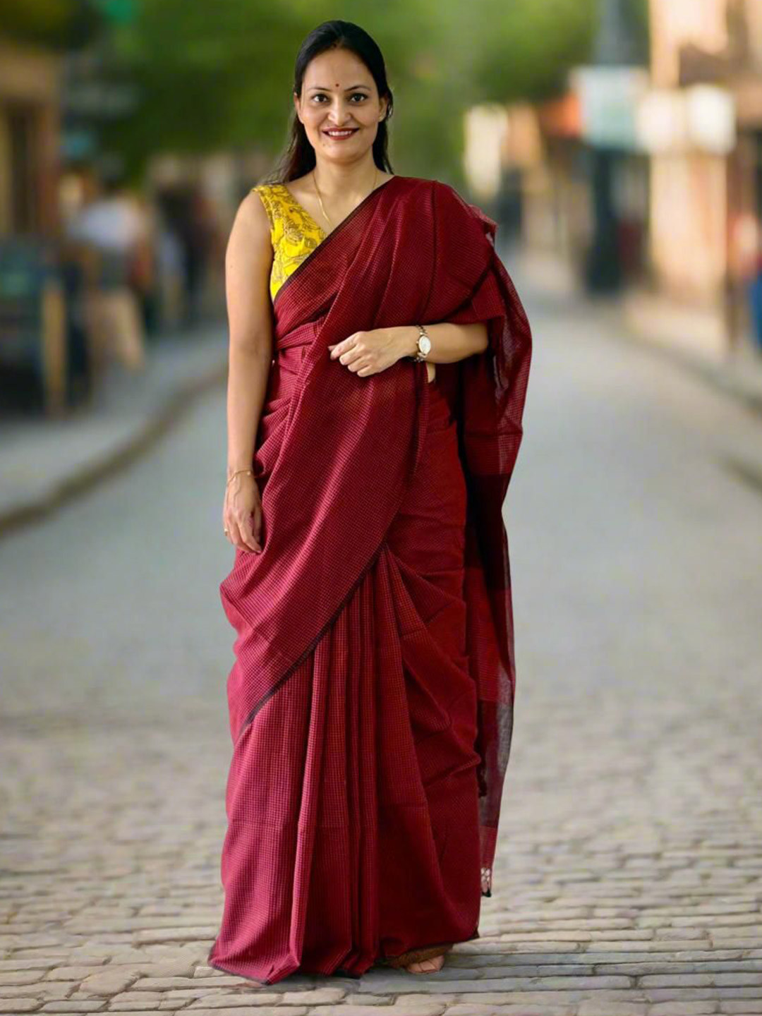 Bigsarees Woven Design Pure Cotton Saree