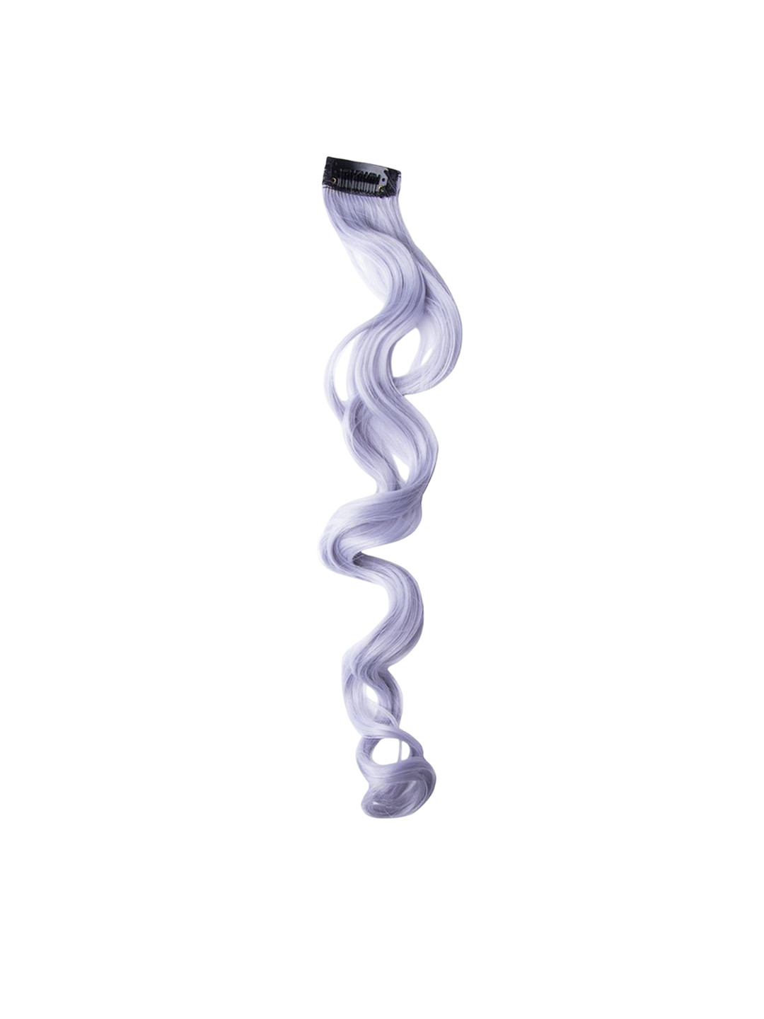 Stasia Street Clip-In Curly Coloured Strands Hair Extension - Lavender - 20 Inch