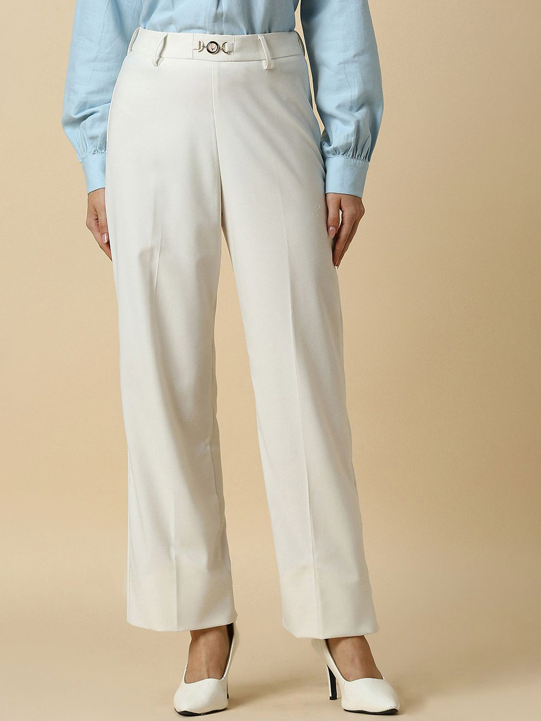 Allen Solly Woman SolidTrousers