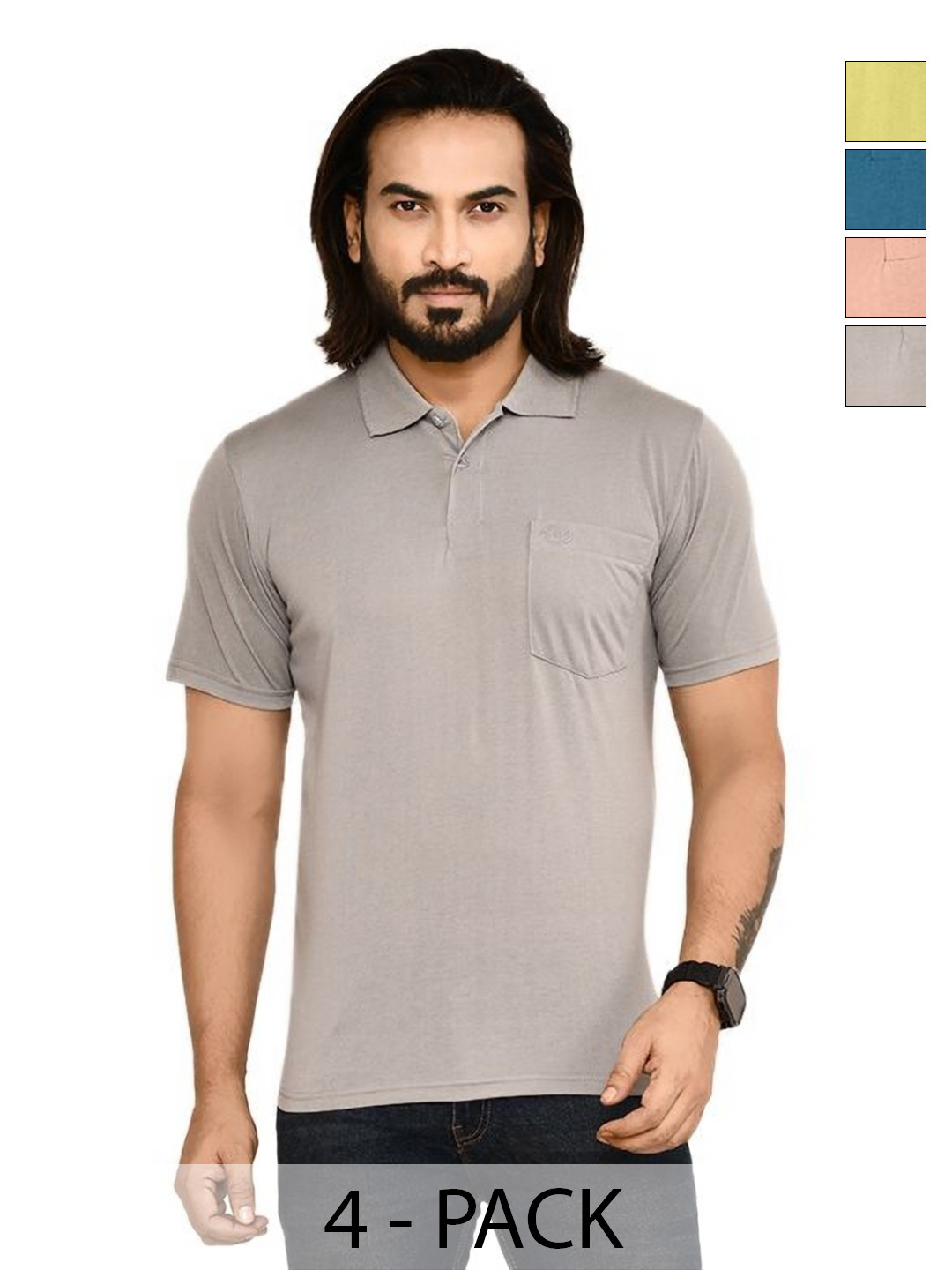 RAPL Men 4 Polo Collar T-shirt