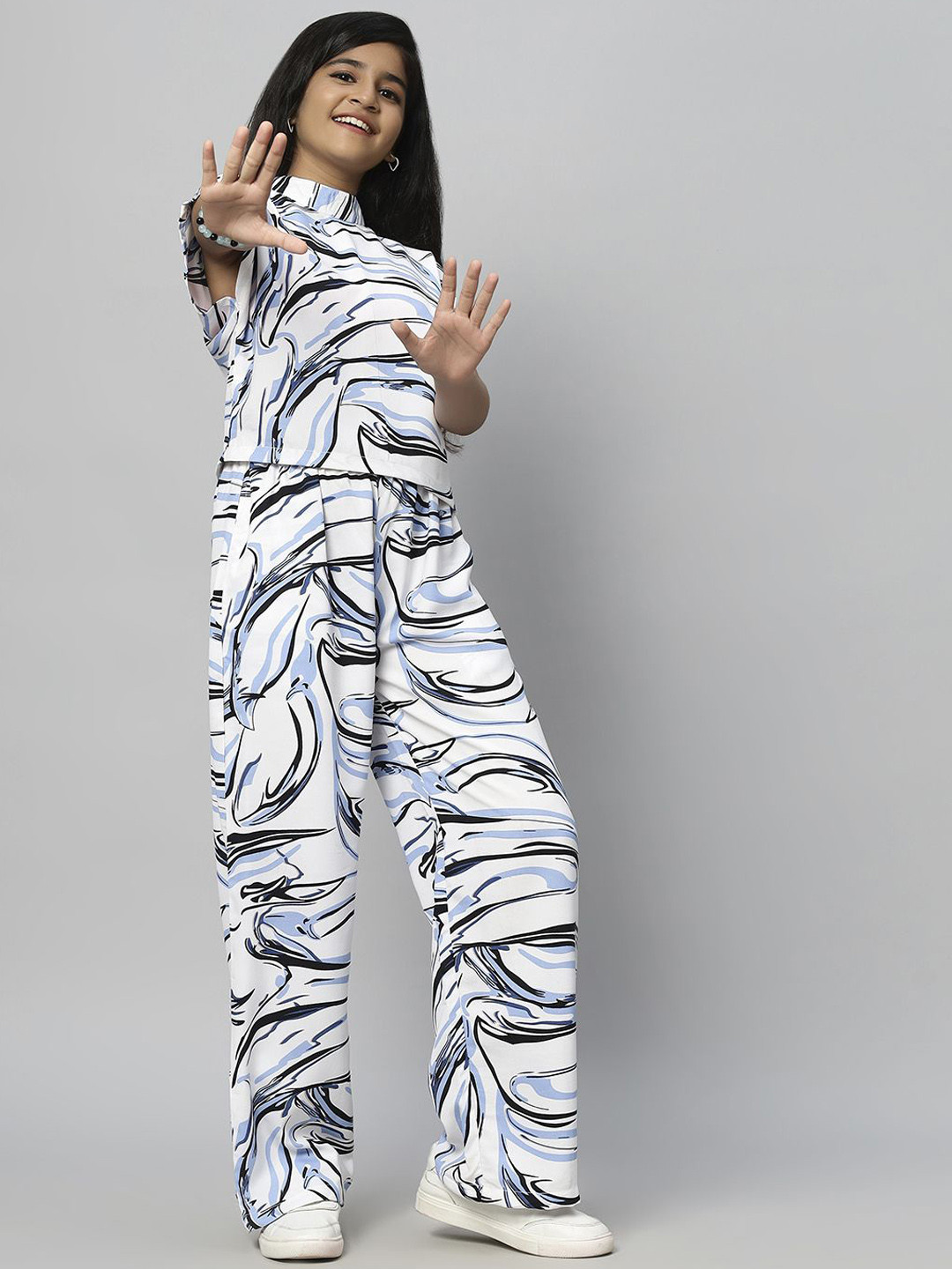 TeenTrums Lucid Ink Printed Top & Trousers Co-Ords