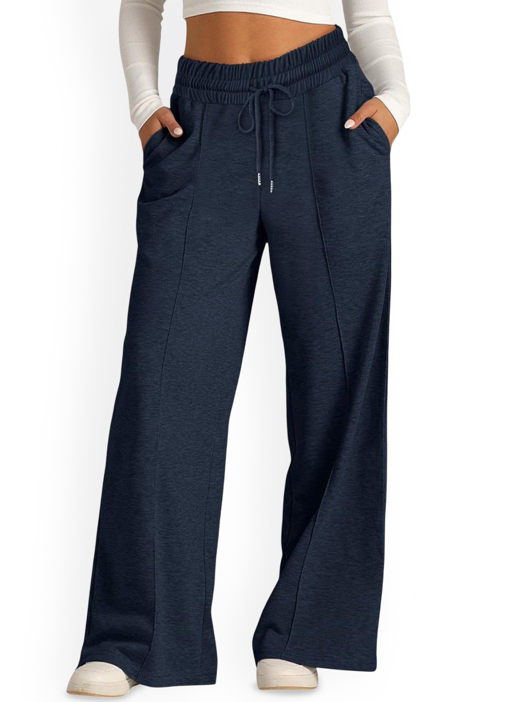 Outzidr Navy Blue Pull On Sweat Pants