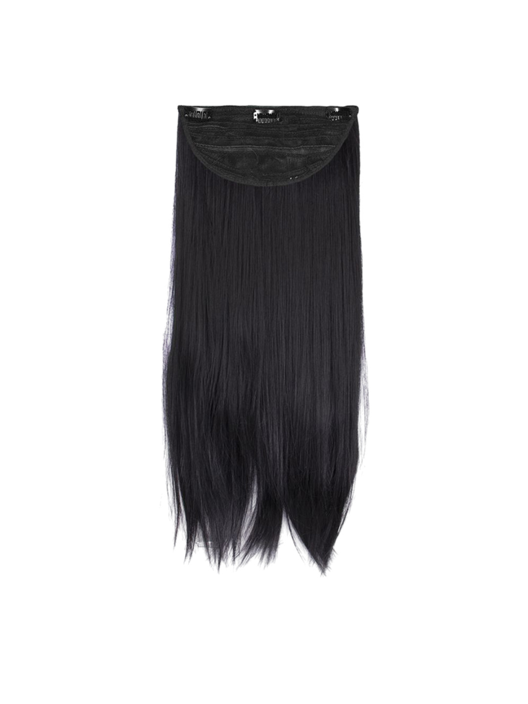 Stasia Street Clip-In Straight Scalp Topper Hair Extension - Black - 18 Inch