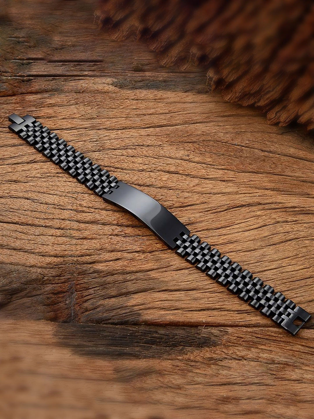 Adwitiya Collection Stainless Steel Openable Link Bracelet