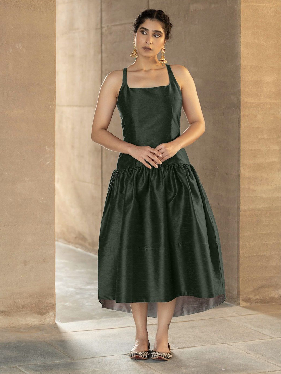 UNRUSH Emerald Green Dress