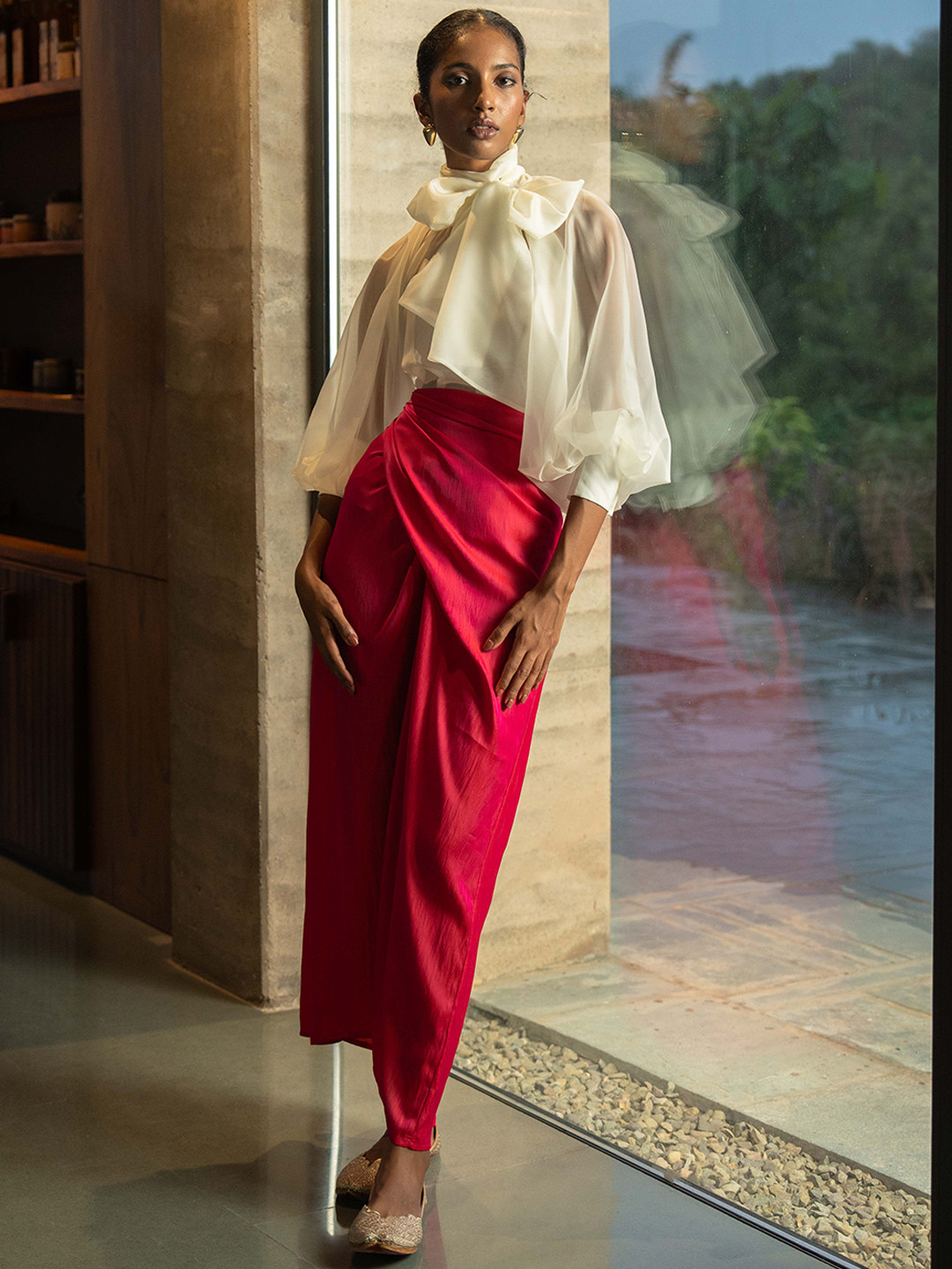 UNRUSH Mor Raspberry Pink Wrap Skirt