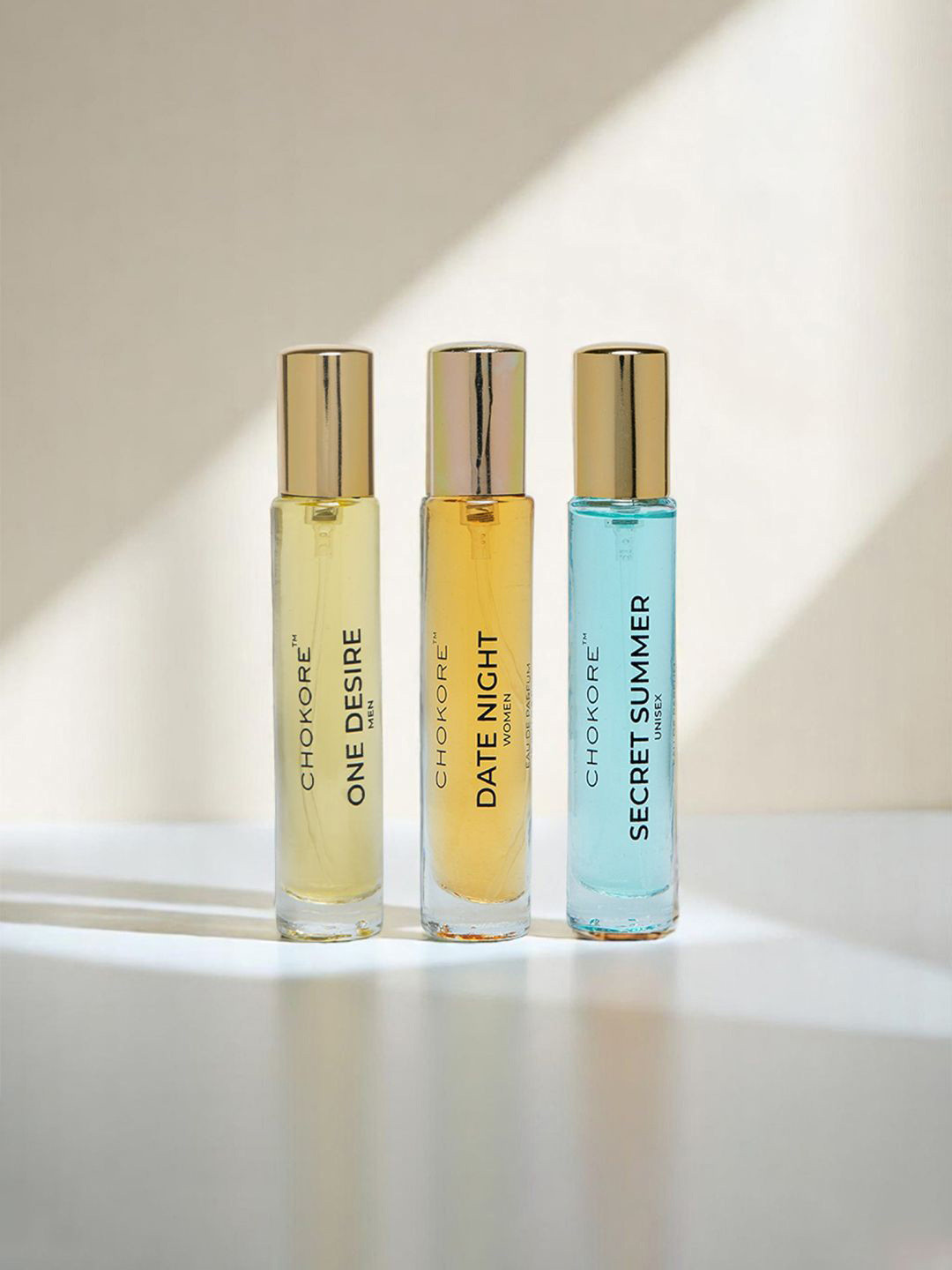 CHOKORE Set Of 3 One Desire Date Night & Secret Summer Eau de Parfum - 15 ml Each