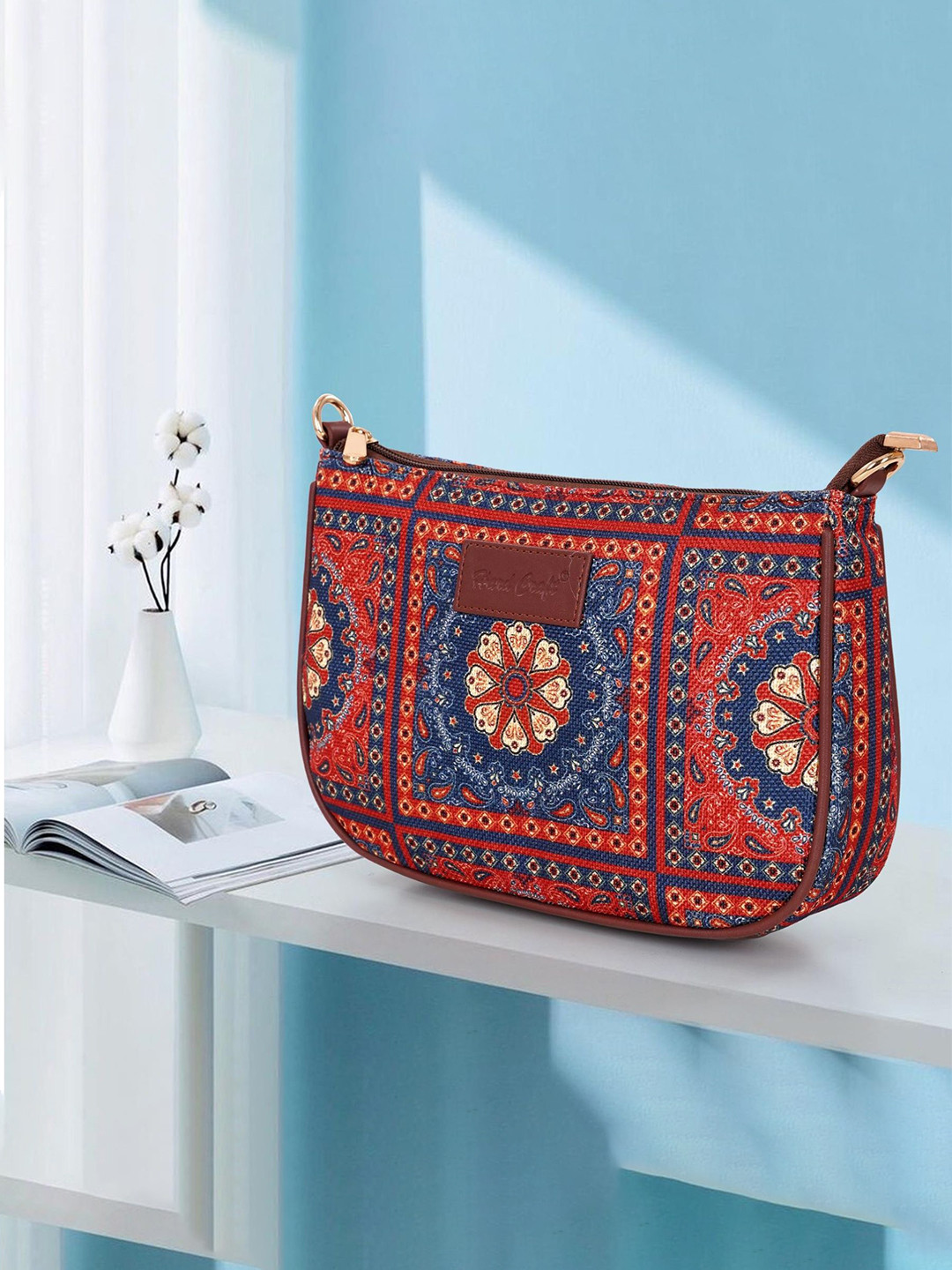 HARD CRAFT Women Ethnic Motifs Structured Sling Bag