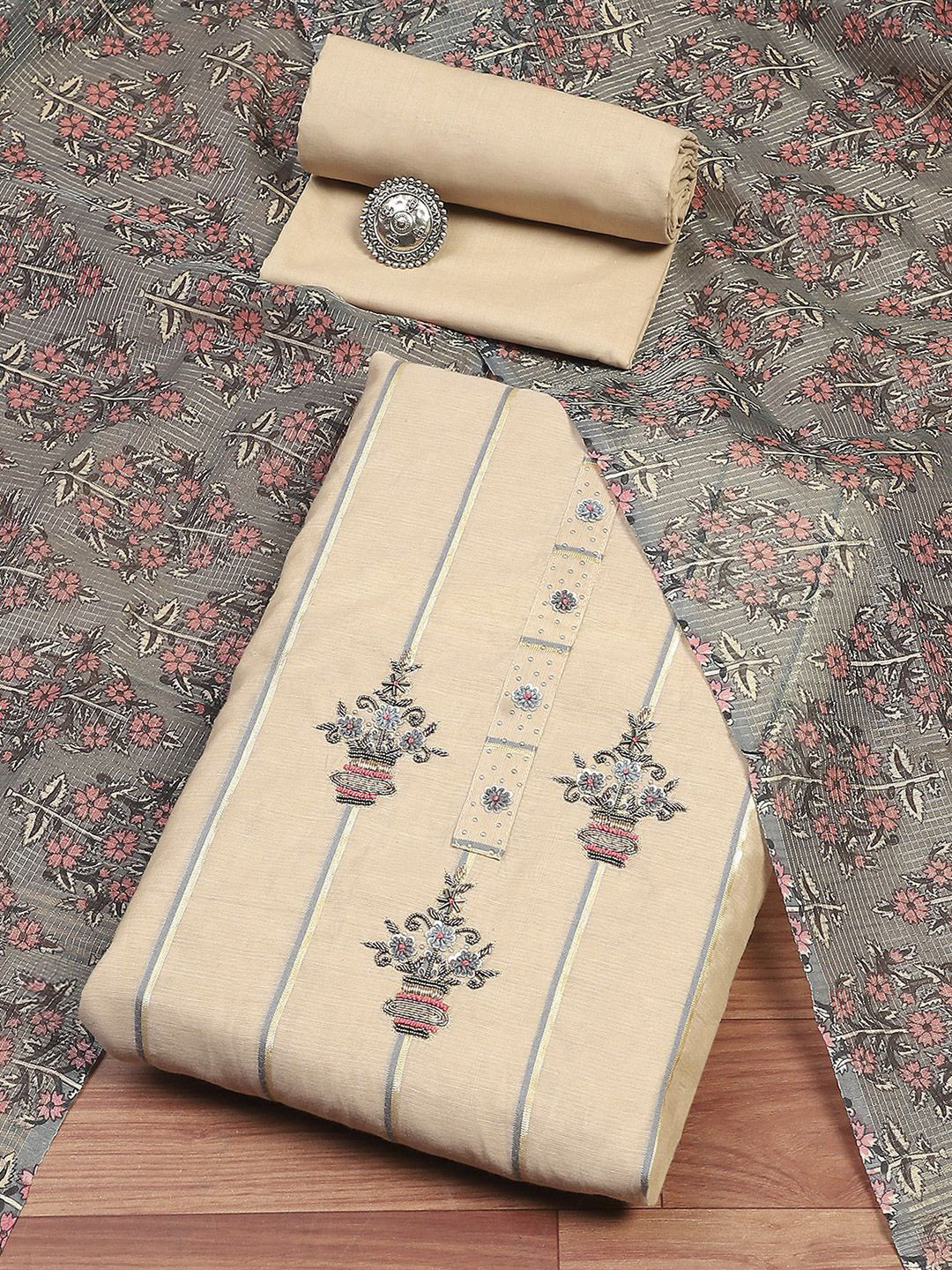 Biba Unstitched Dress Material
