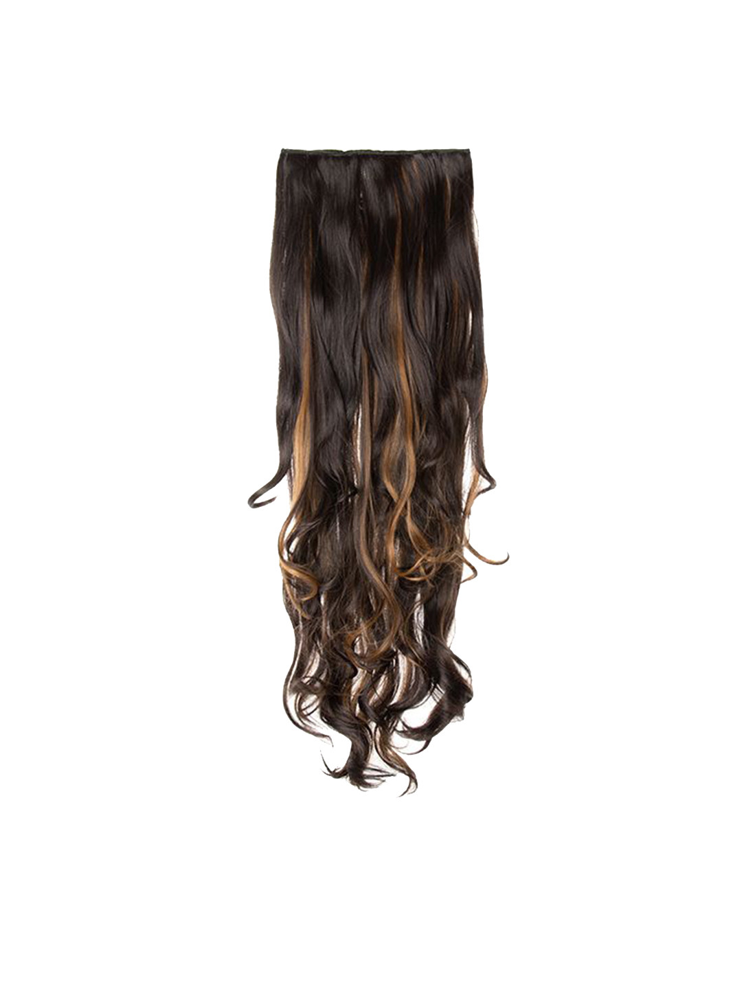 Stasia Street 5-Clip In Wavy Scalp Topper Hair Extension - Golden Highlights - 30 Inch