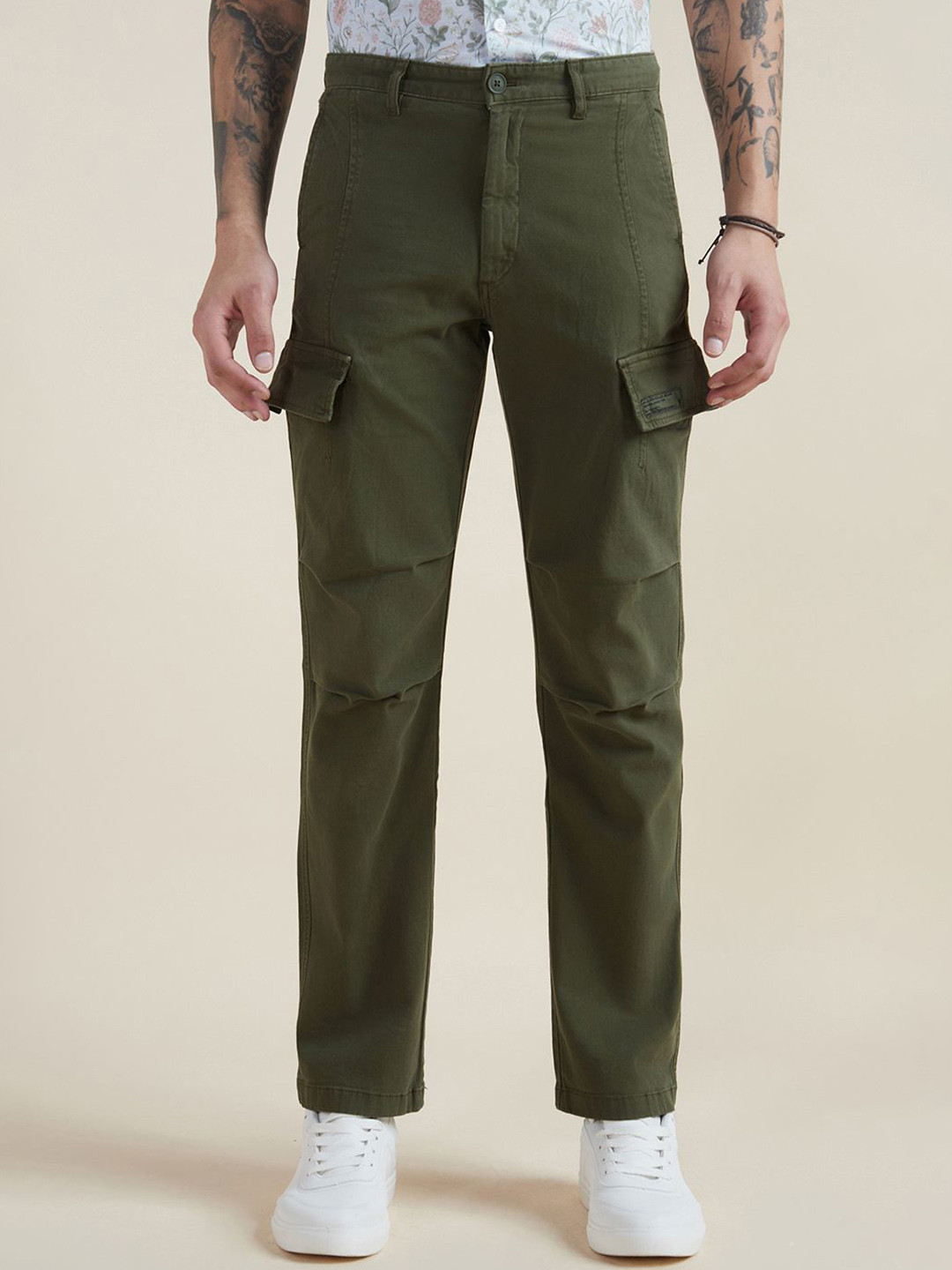 Allen Solly Men Cargos Trousers