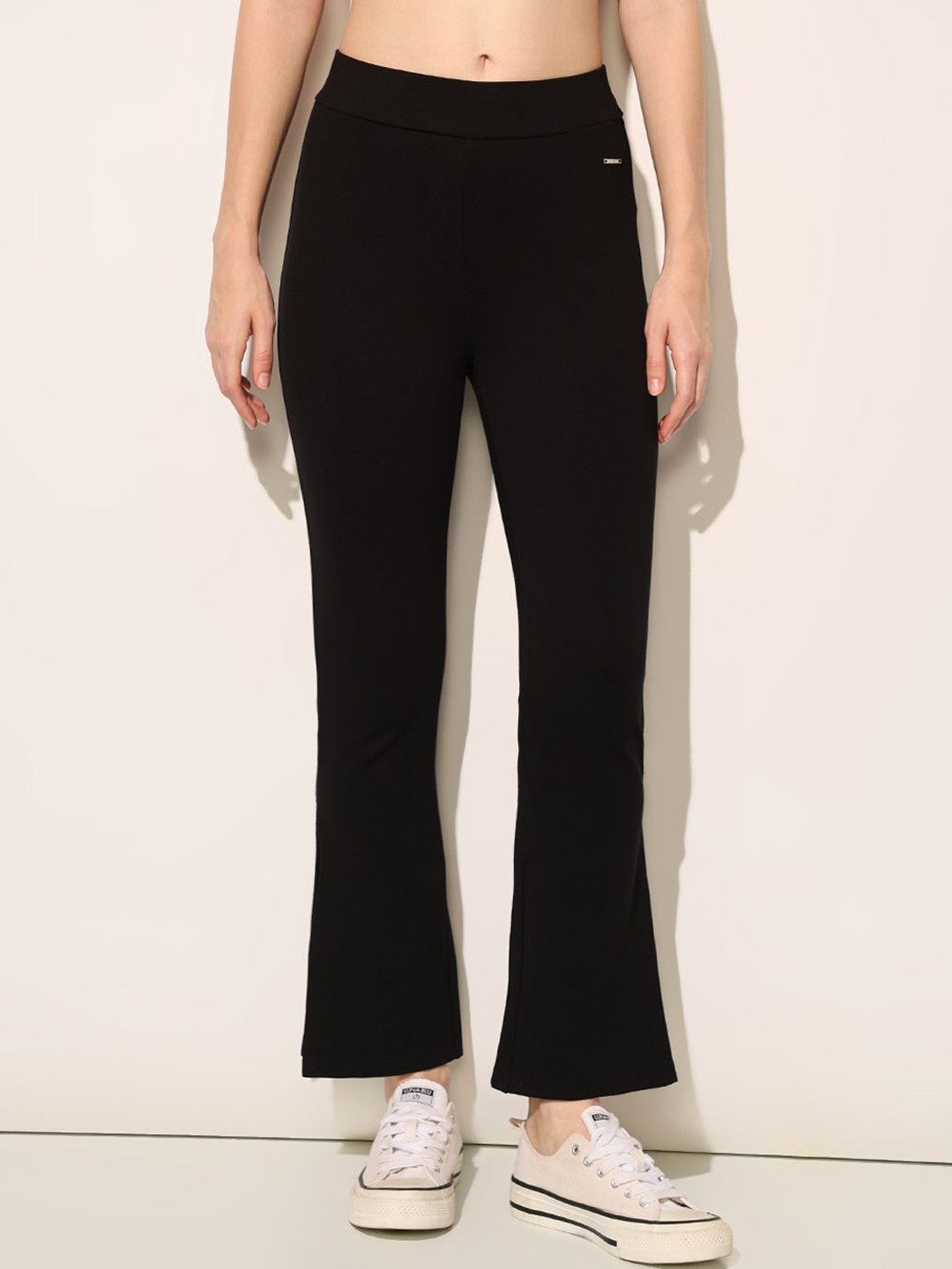ONLY Women Skinny Fit High-Rise Bootcut Trousers