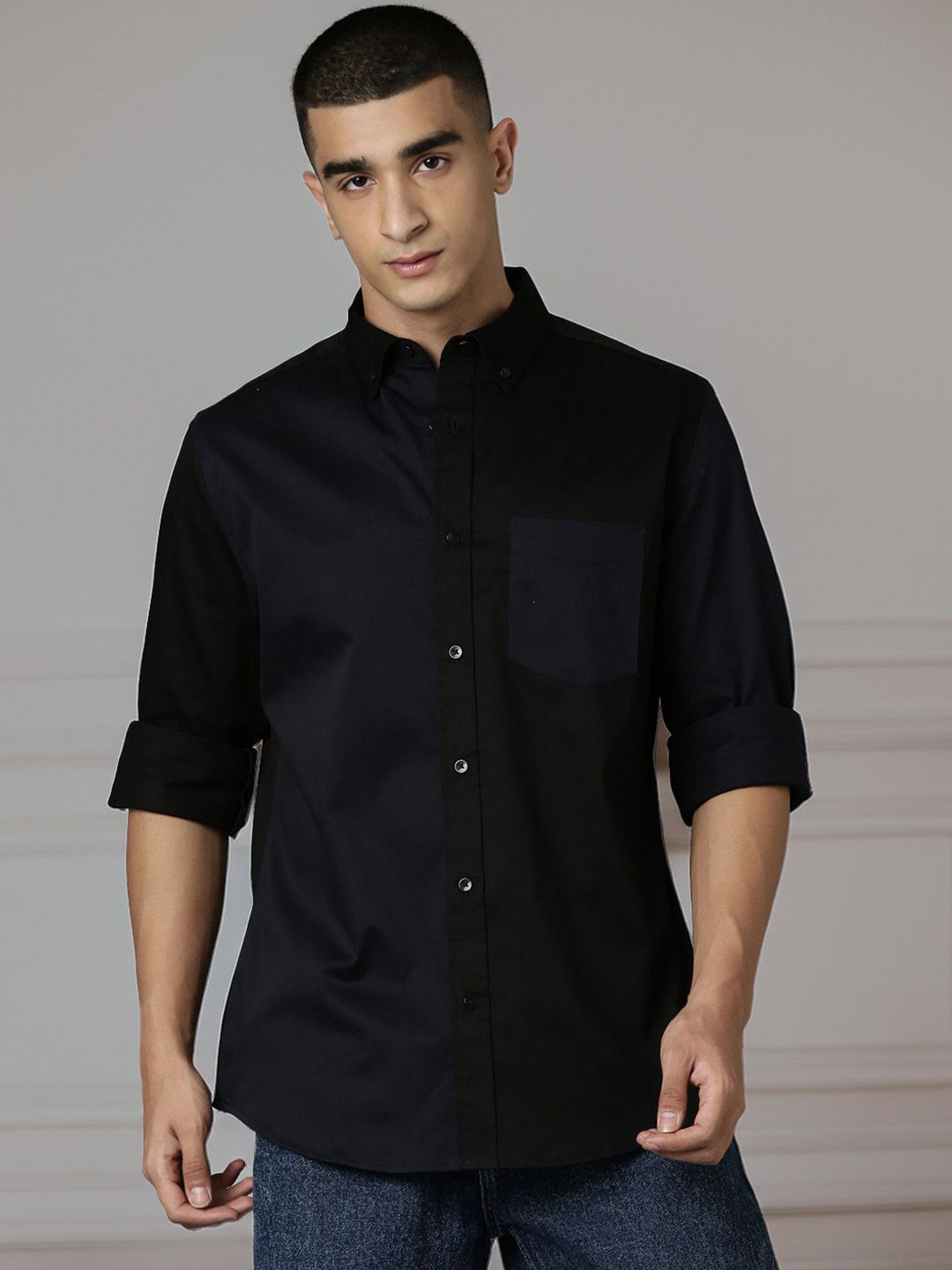 INVICTUS Men Standard Colorblocked Casual Shirt