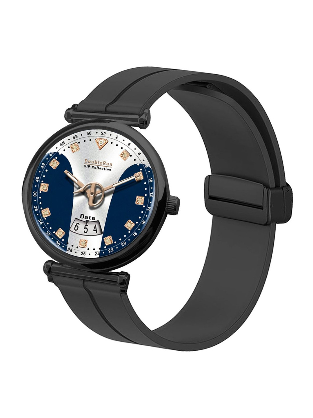 DOUBLERUN Unisex Dial Circle Analogue Multi Function Watch H05N23058