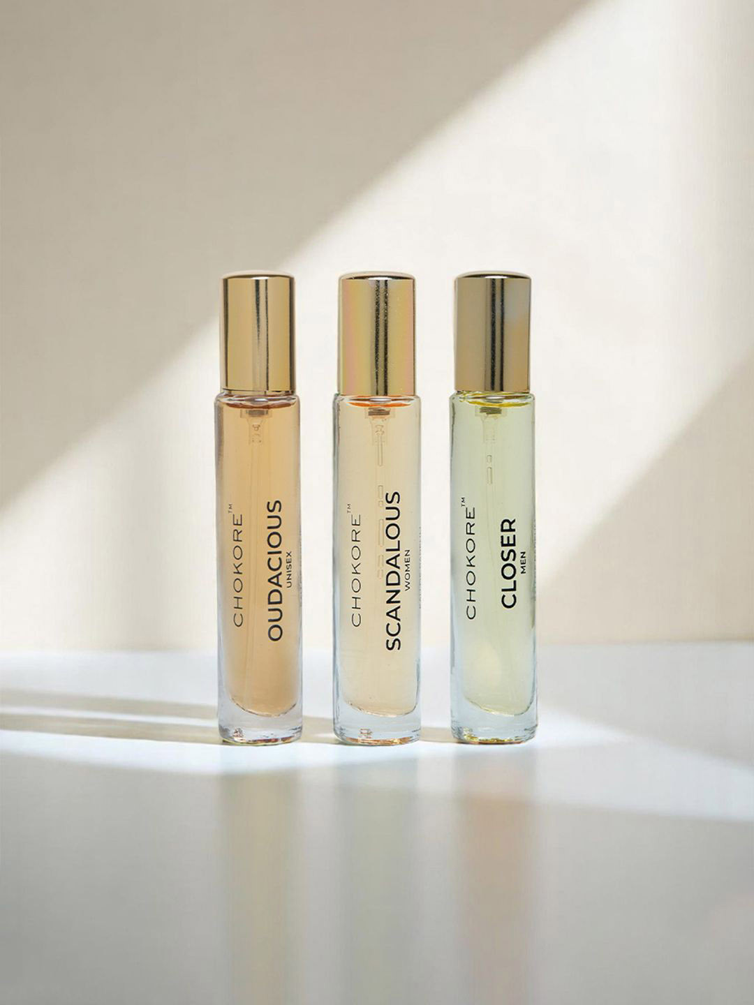 CHOKORE Set Of 3 Closer Scandalous & Oudacious Eau de Parfum - 15 ml Each