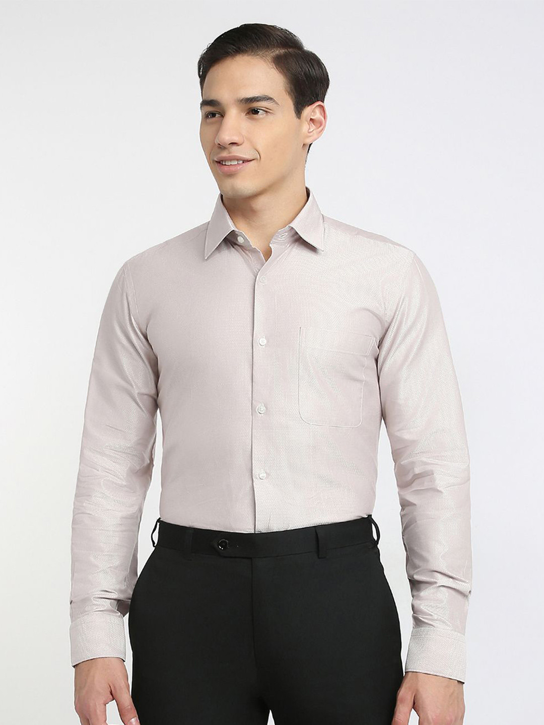 Raymond Structure Pattern Semicutaway Formal Shirt