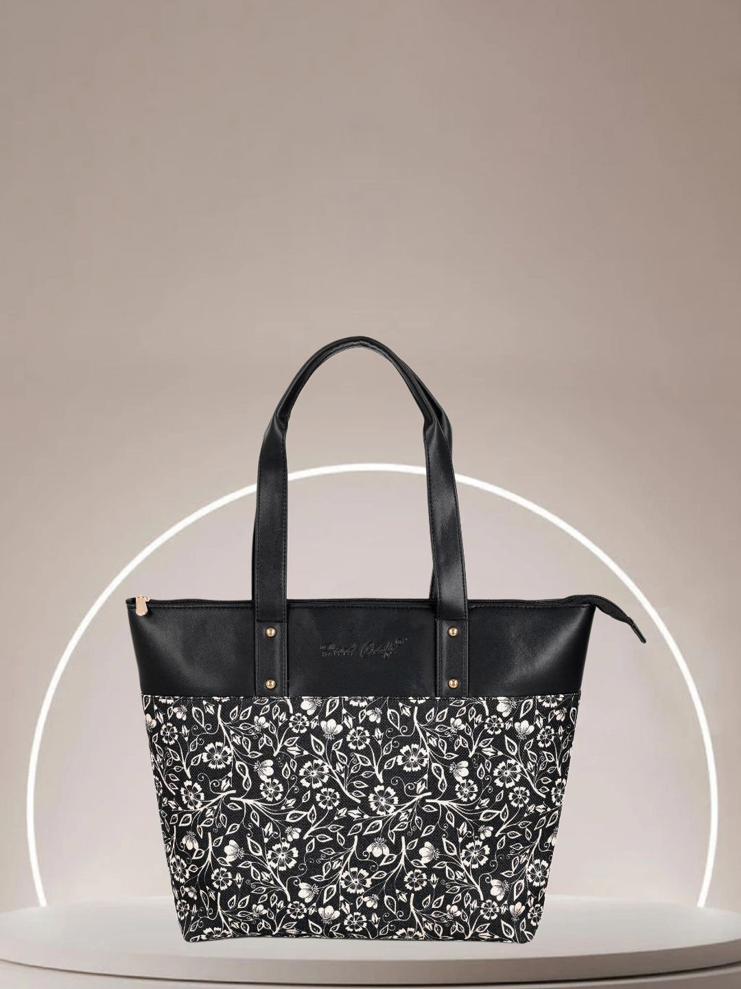 HARD CRAFT Floral Printed Structured Shoulder Bag