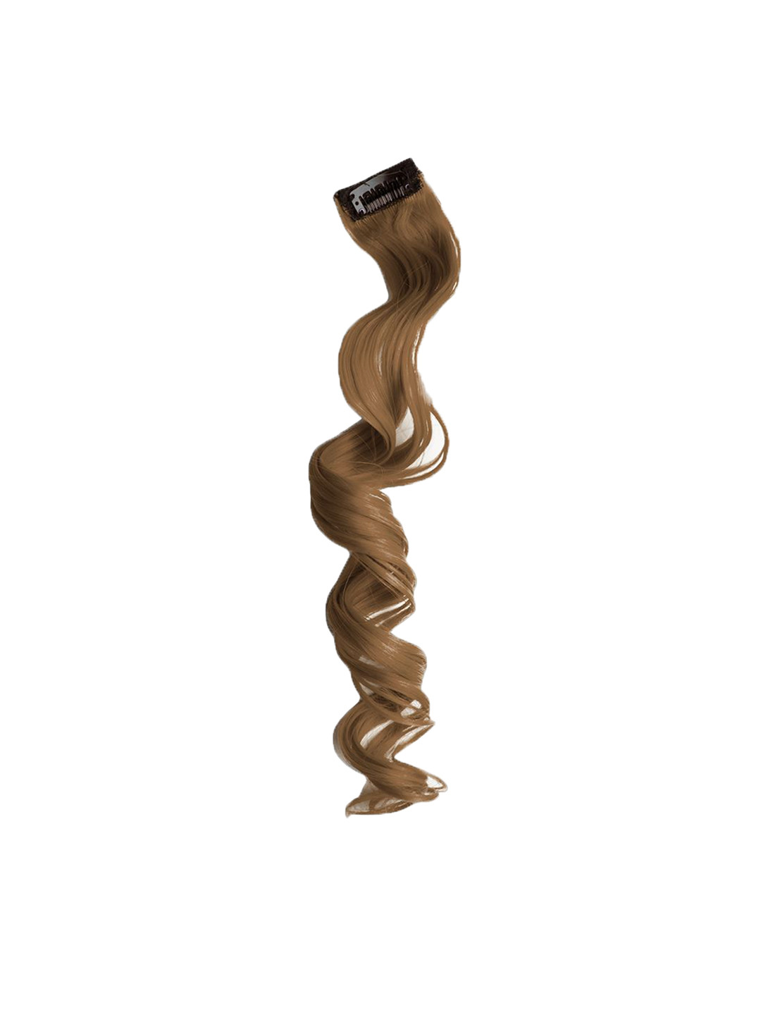 Stasia Street Curly Clip On Strands Premium Hair Extension Hair Colour - Golden Brown