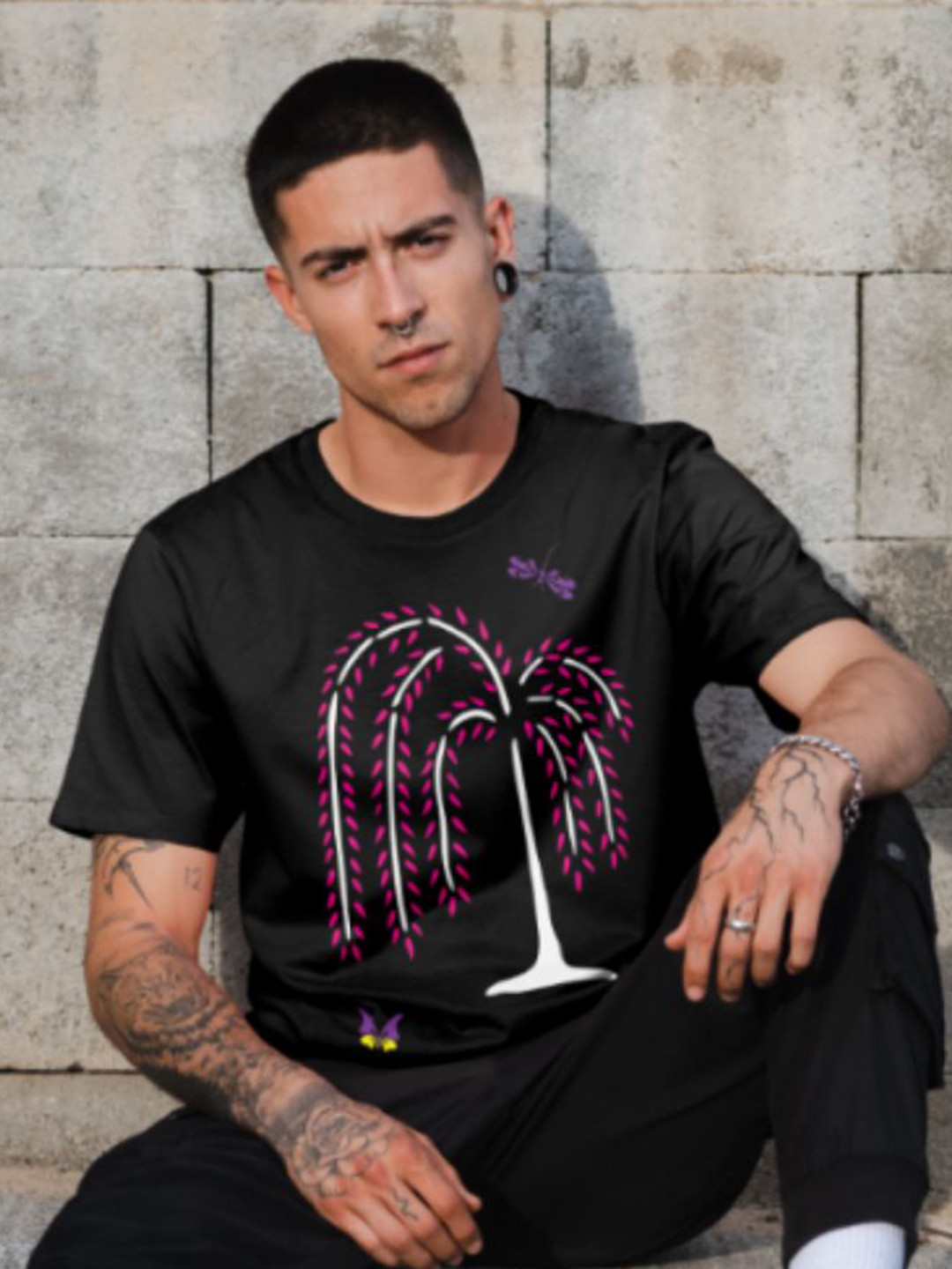 SPLOOSH Men Graphic Print Cotton T-shirt