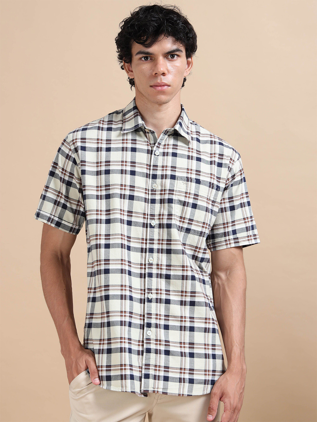 RIGS AND RAGS Men Tartan Checks Checked Casual Shirt