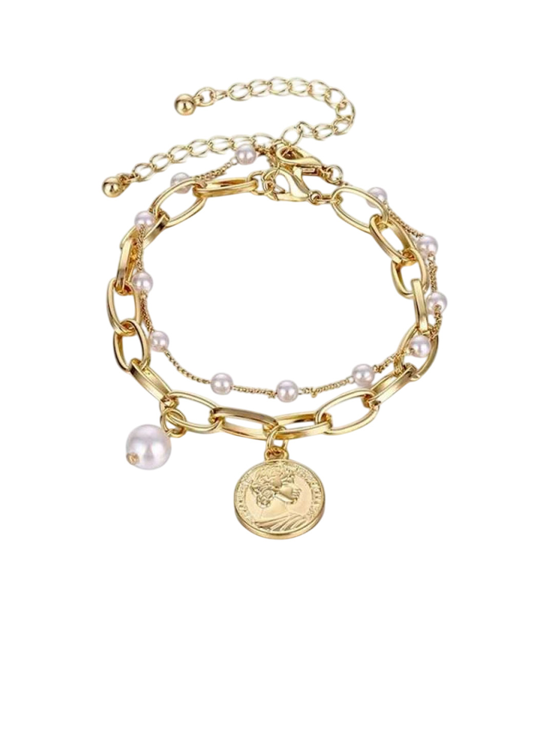 Bling Queen Stainless Steel Crystals Beaded Wraparound Bracelet