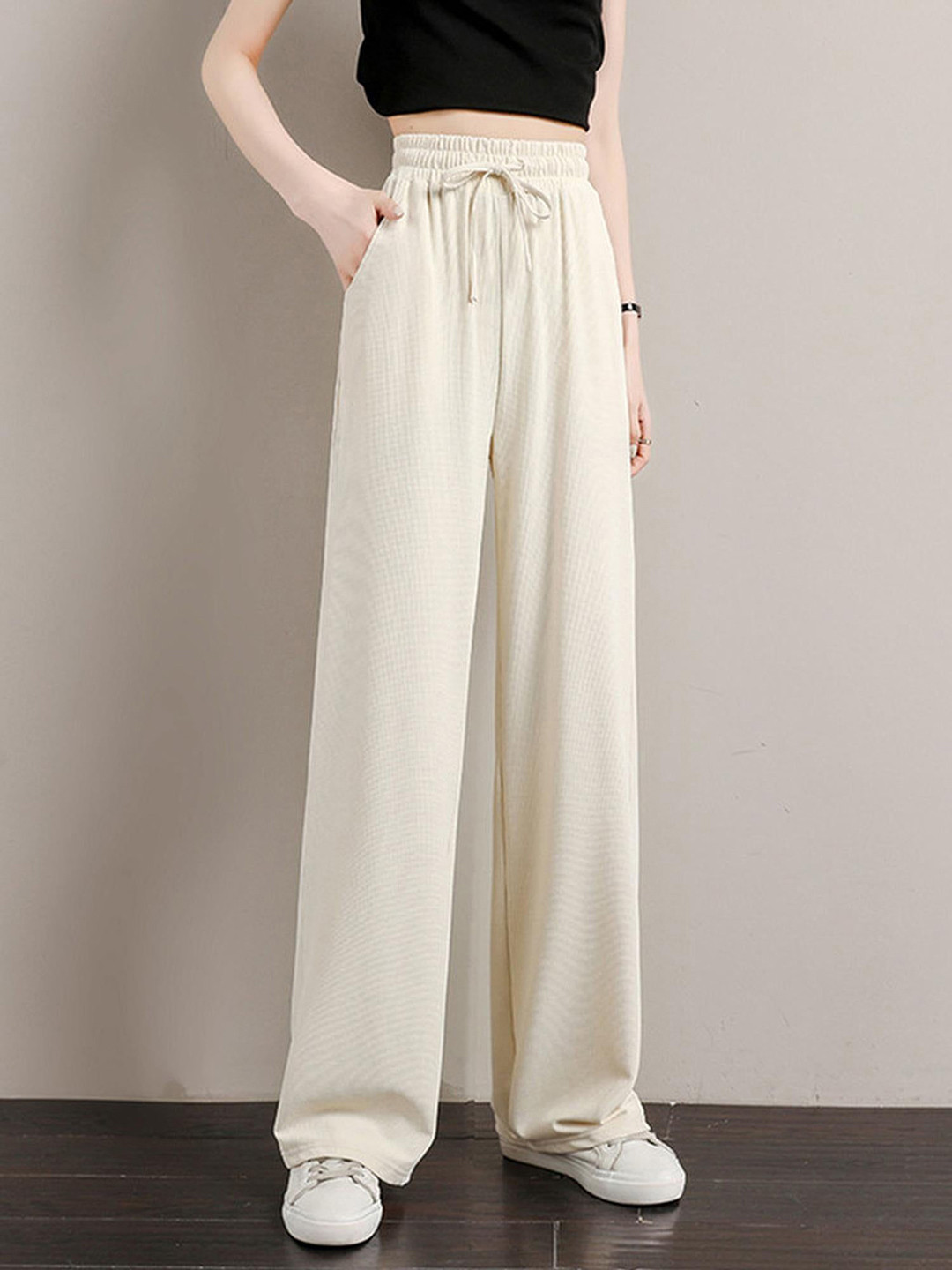 Outzidr Women Cozy Fit Flared Trouser