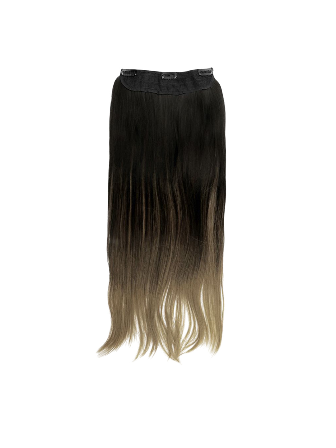 Stasia Street Clip-In Straight Scalp Topper Hair Extension - Wood Brown - 20 Inch