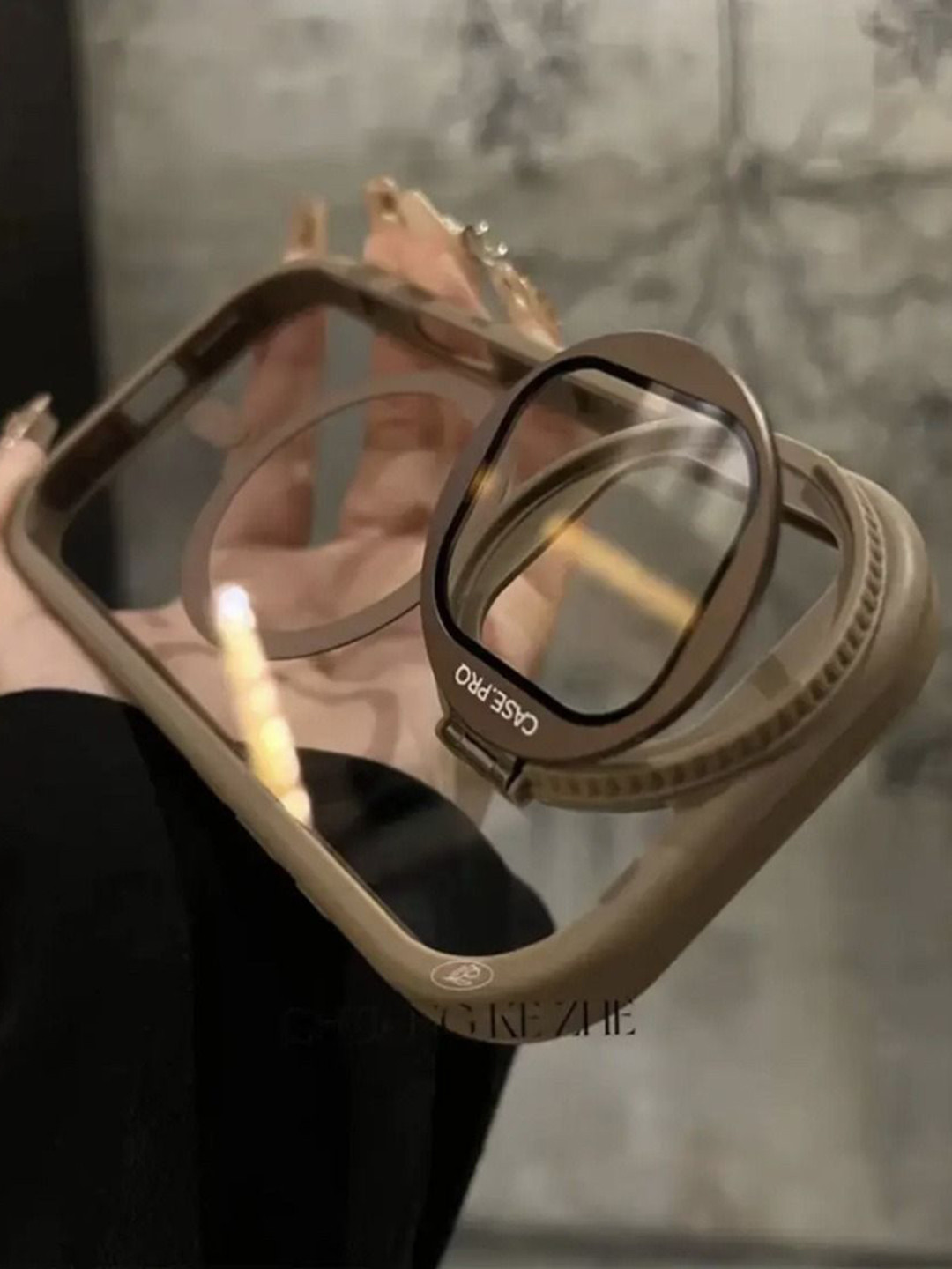 Luxury Kase Solid Printed iPhone 13 Pro Max Magnetic Back Case