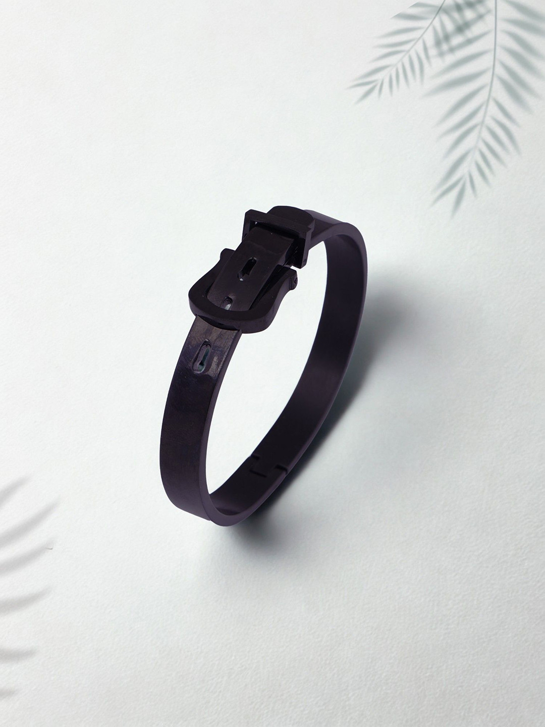 Adwitiya Collection Stainless Steel Openable Belt Bracelet