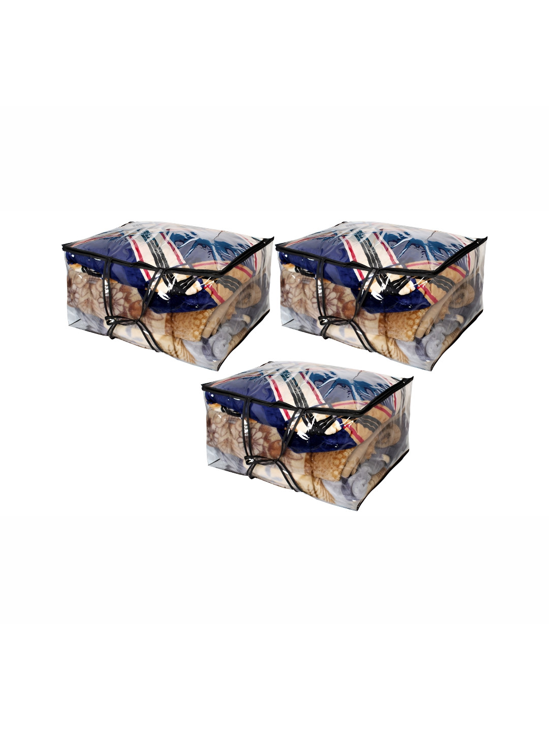 Stylista Transparent 3 Pieces Multi-Utility Wardrobe Core Organisers